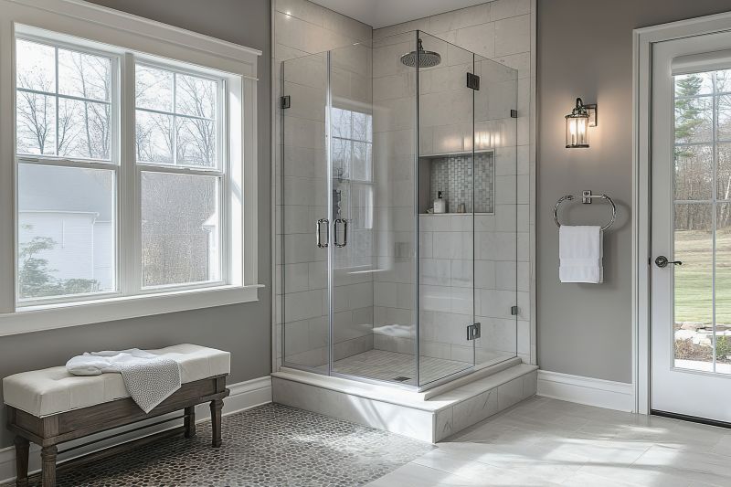 Stylish Shower with Glass Doors